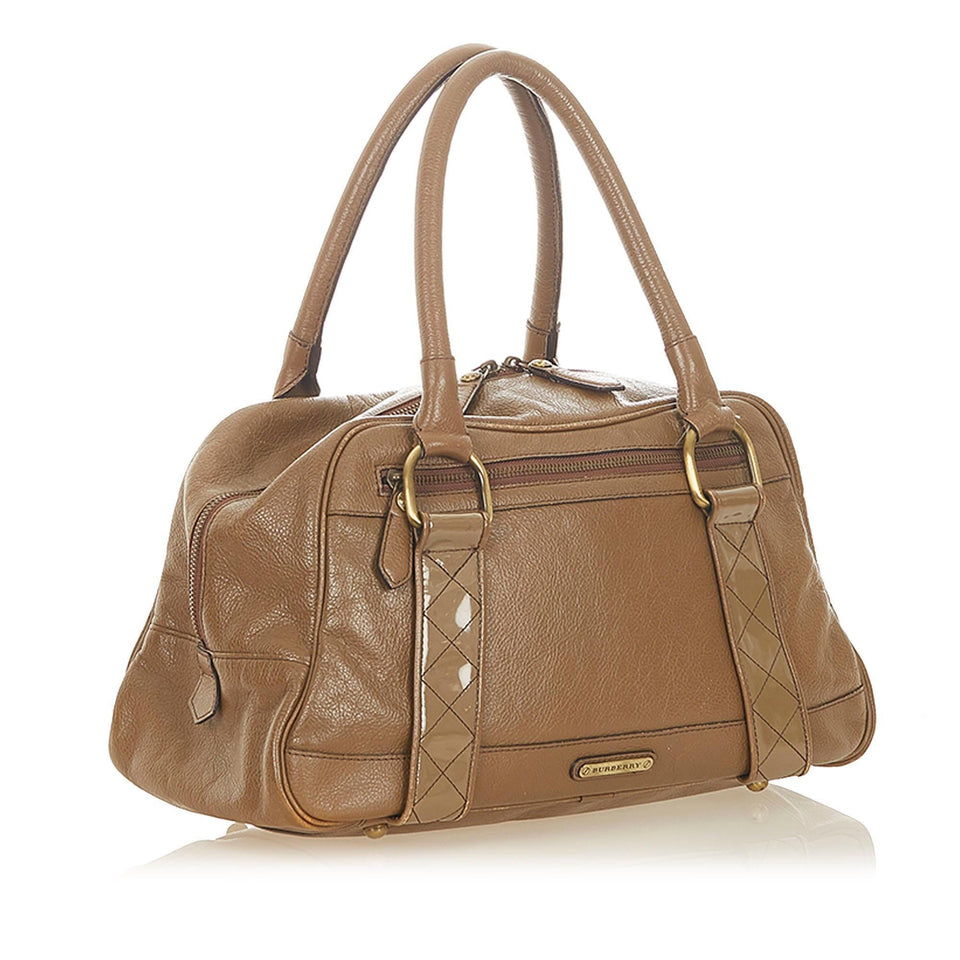 Burberry Leather Handbag (SHG-19189)