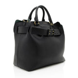 Burberry Leather Marais Medium Belted Tote (SHF-12522)