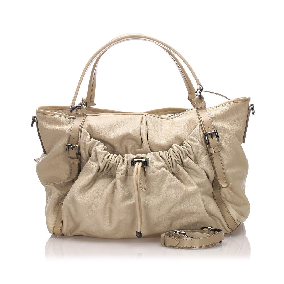Burberry Leather Satchel (SHG-12186)