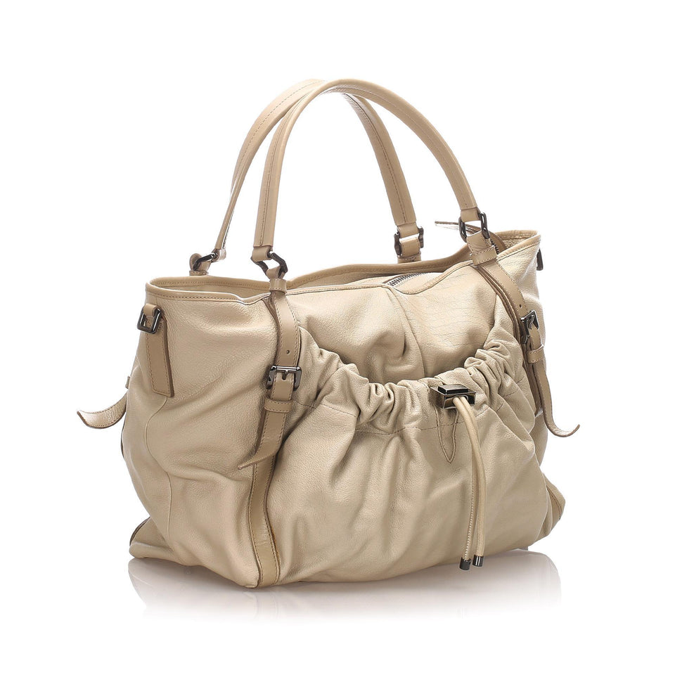 Burberry Leather Satchel (SHG-12186)