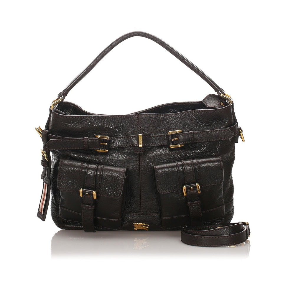 Burberry Leather Satchel (SHG-10365)