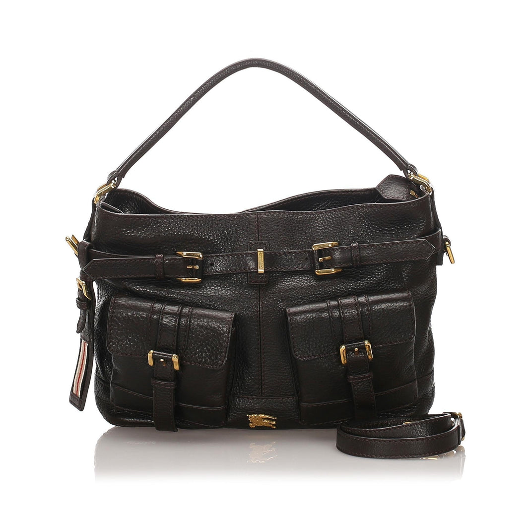 Burberry Leather Satchel (SHG-10365)