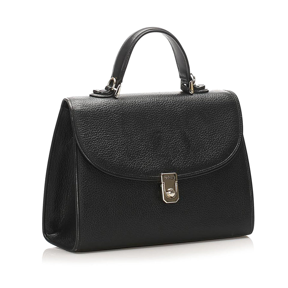 Burberry Leather Satchel (SHG-14601)