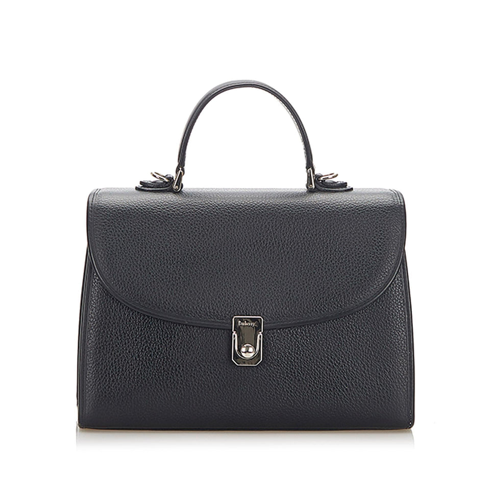 Burberry Leather Satchel (SHG-17082)