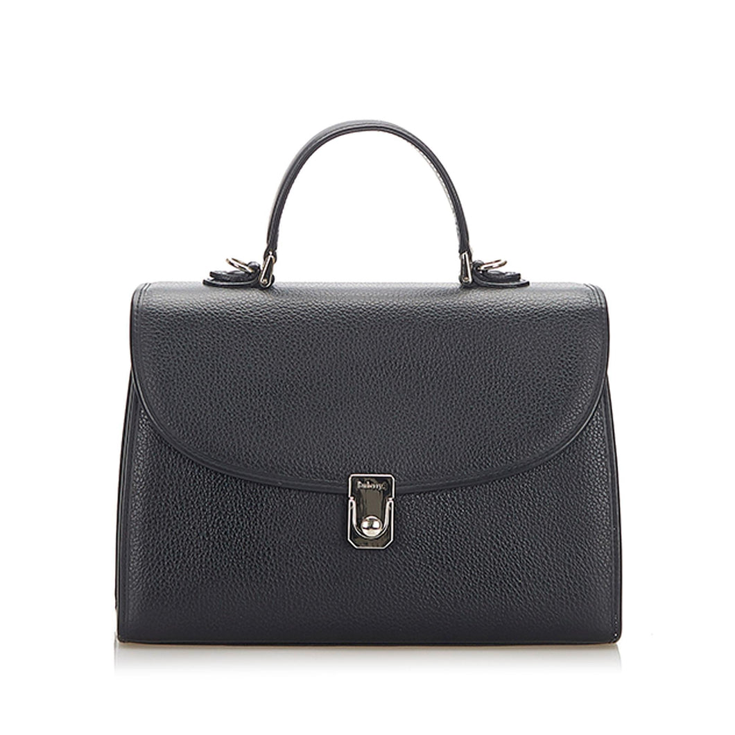 Burberry Leather Satchel (SHG-17082)