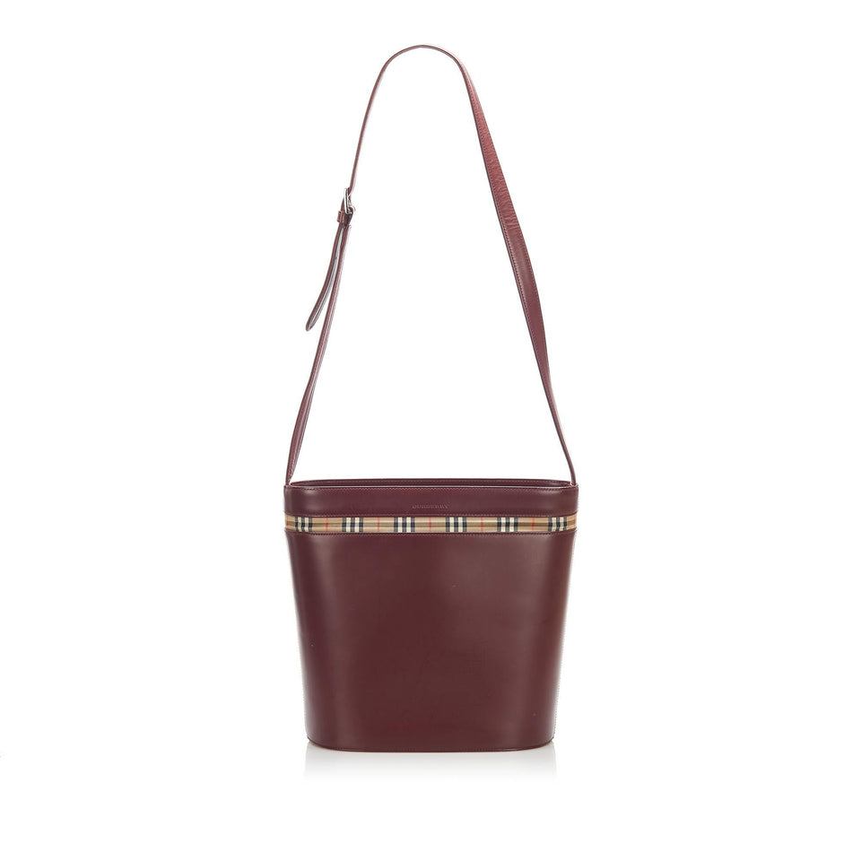 Burberry Leather Shoulder Bag (SHG-16652)