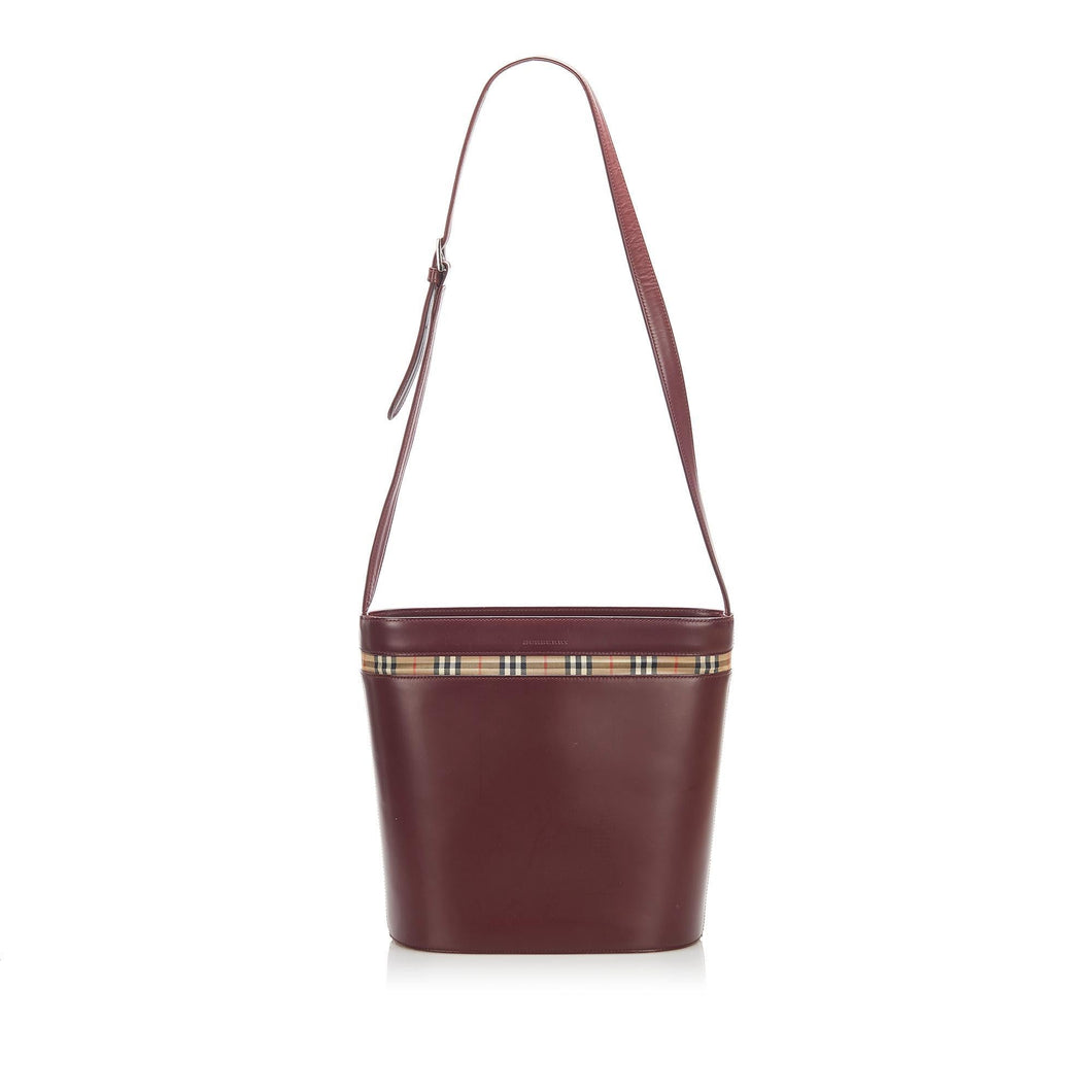Burberry Leather Shoulder Bag (SHG-16652)