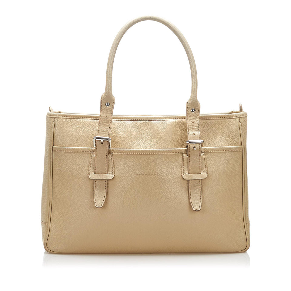 Burberry Leather Tote Bag (SHG-16315)