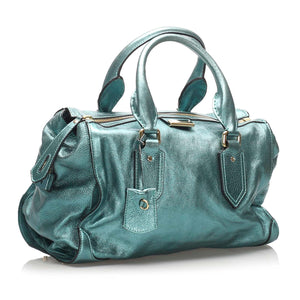 Burberry Metallic Leather Handbag (SHG-10866)
