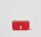 BURBERRY QUILTED LEATHER MINI LOLA BAG