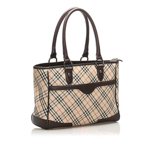 Burberry Nova Check Canvas Handbag (SHG-13233)