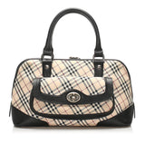 Burberry Nova Check Canvas Handbag (SHG-13569)