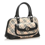 Burberry Nova Check Canvas Handbag (SHG-13569)