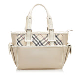 Burberry Nova Check Canvas Handbag (SHG-15993)