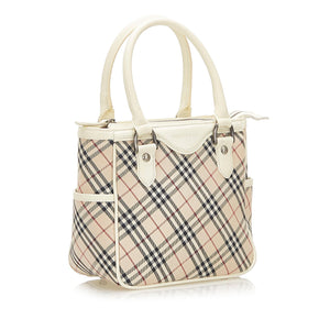 Burberry Nova Check Canvas Handbag (SHG-18819)