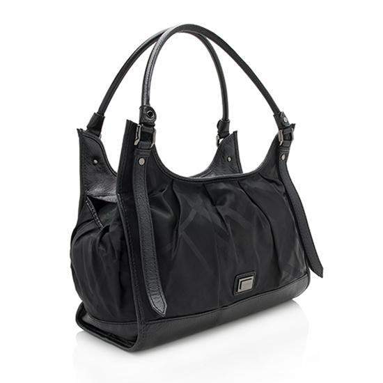 Burberry Nylon Check Ashmore Shoulder Bag