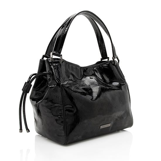 Burberry Patent Leather Bilmore Tote