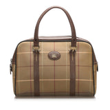 Burberry Plaid Canvas Handbag (SHG-10884)