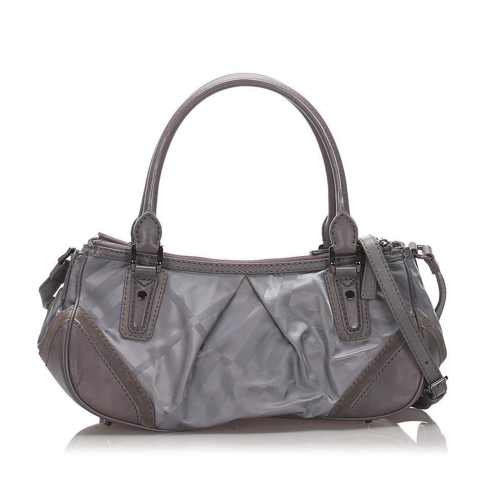 Burberry Plaid Nylon Crossbody Bag (SHG-10168)