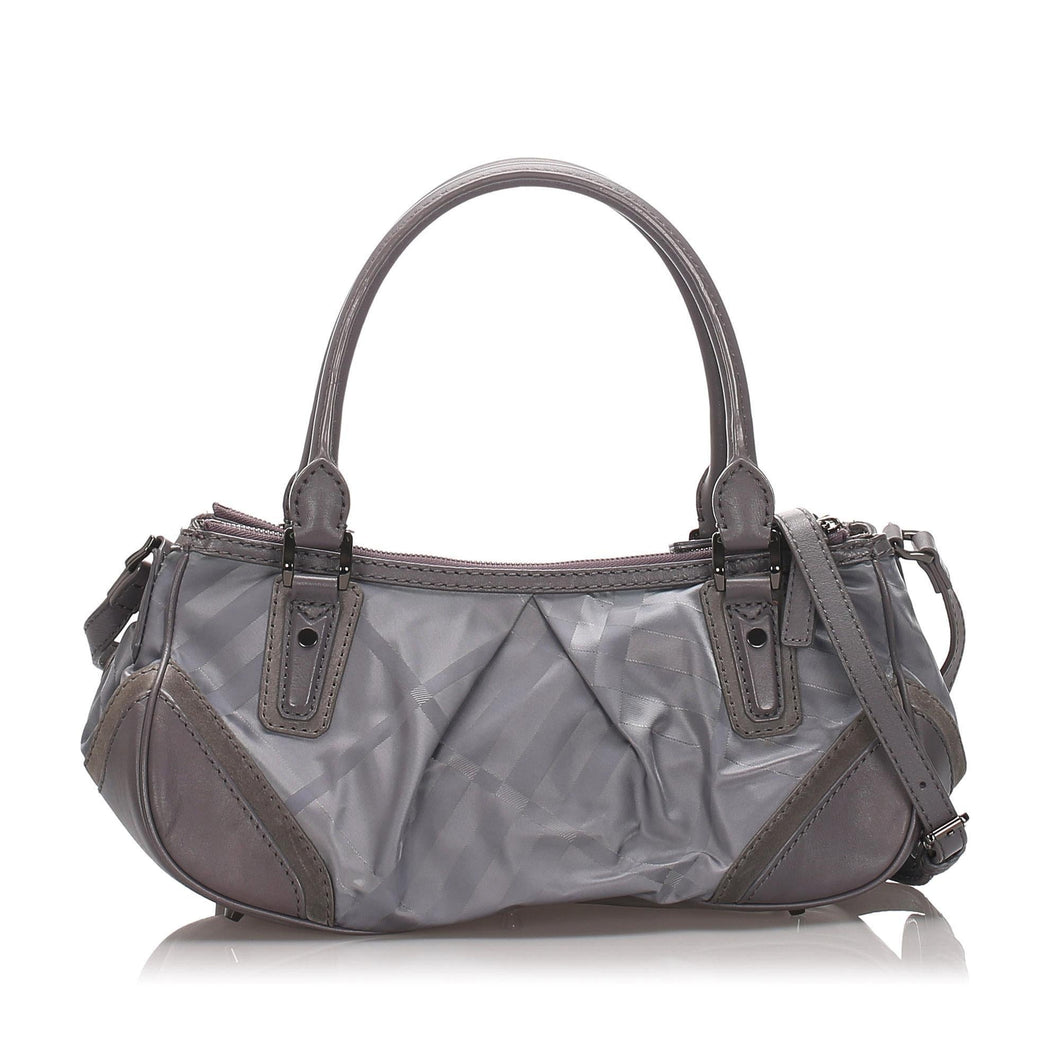 Burberry Plaid Nylon Crossbody Bag (SHG-10168)