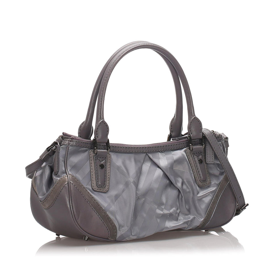 Burberry Plaid Nylon Crossbody Bag (SHG-10168)