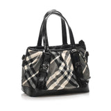 Burberry Plaid Nylon Satchel (SHG-10928)