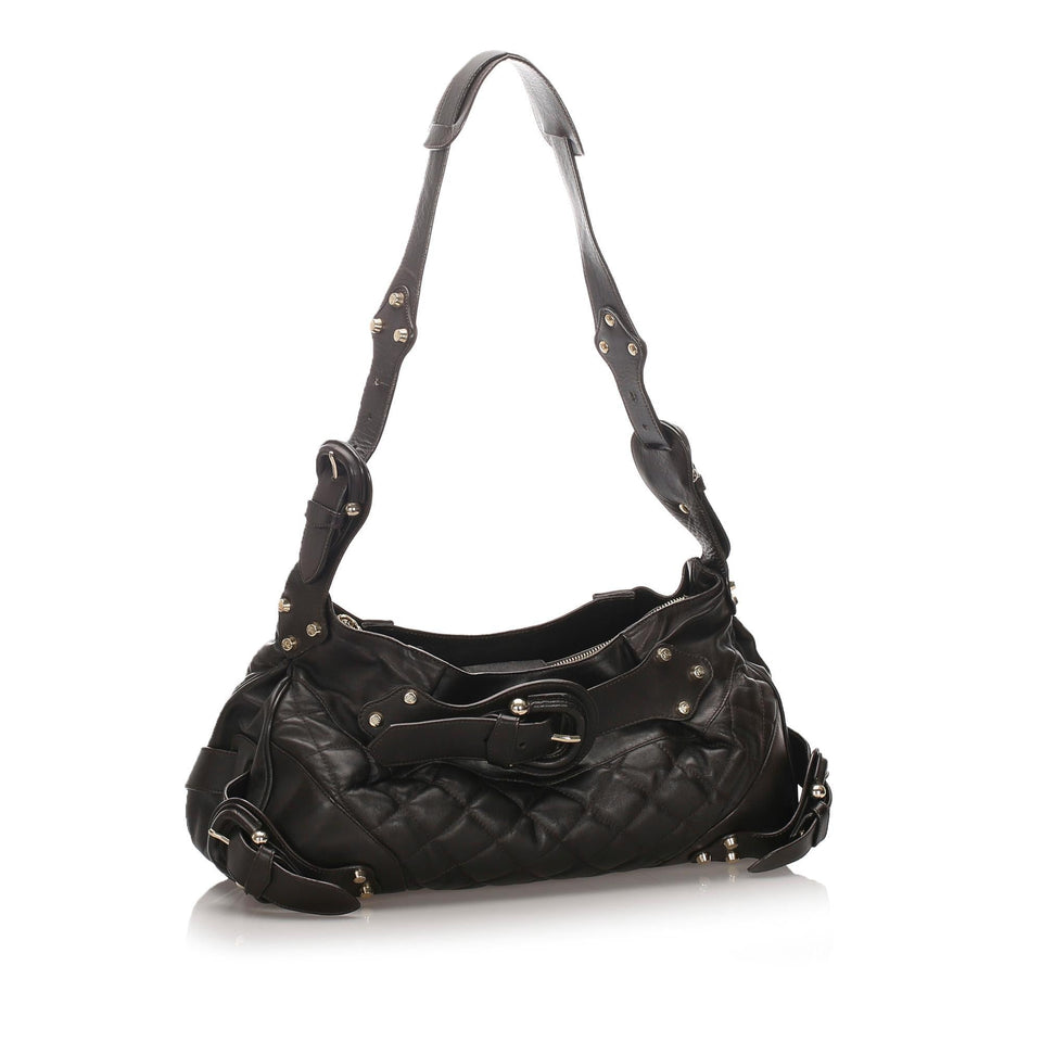 Burberry Quilted Leather Shoulder Bag (SHG-10706)