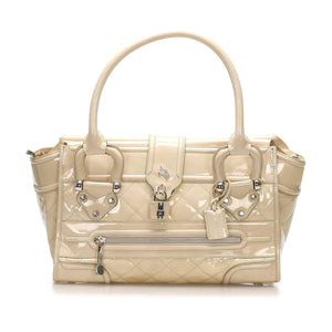 Burberry Quilted Patent Leather Handbag (SHG-11207)