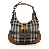 Burberry Shimmer Check Brook Hobo (SHF-13915)