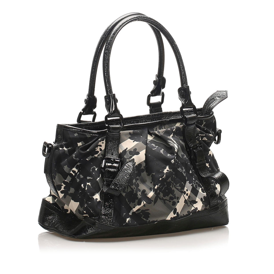 Burberry Smoke Check Canvas Satchel (SHG-11573)