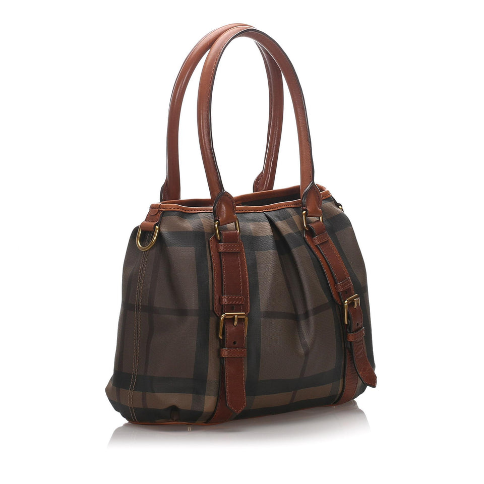 Burberry Smoke Check Northfield Tote  (SHG-12195)