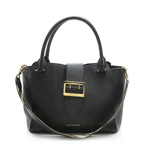 Burberry Soft Grain Calfskin Medium Buckle Tote - FINAL SALE (SHF-10970)