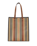 BURBERRY ICON STRIPE PORTRAIT TOTE BAG