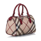 Burberry Supernova Check Canvas Boston Bag (SHG-13373)