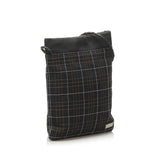 Burberry Vintage Check Canvas Shoulder Bag (SHG-11840)