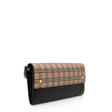 Burberry Vintage Check Leather Henley Wallet On Chain
