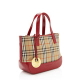 Burberry Vintage Haymarket Check Satchel (SHF-12726)