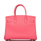 Hermes Birkin 30 Rose Azalee Epsom Palladium Hardware