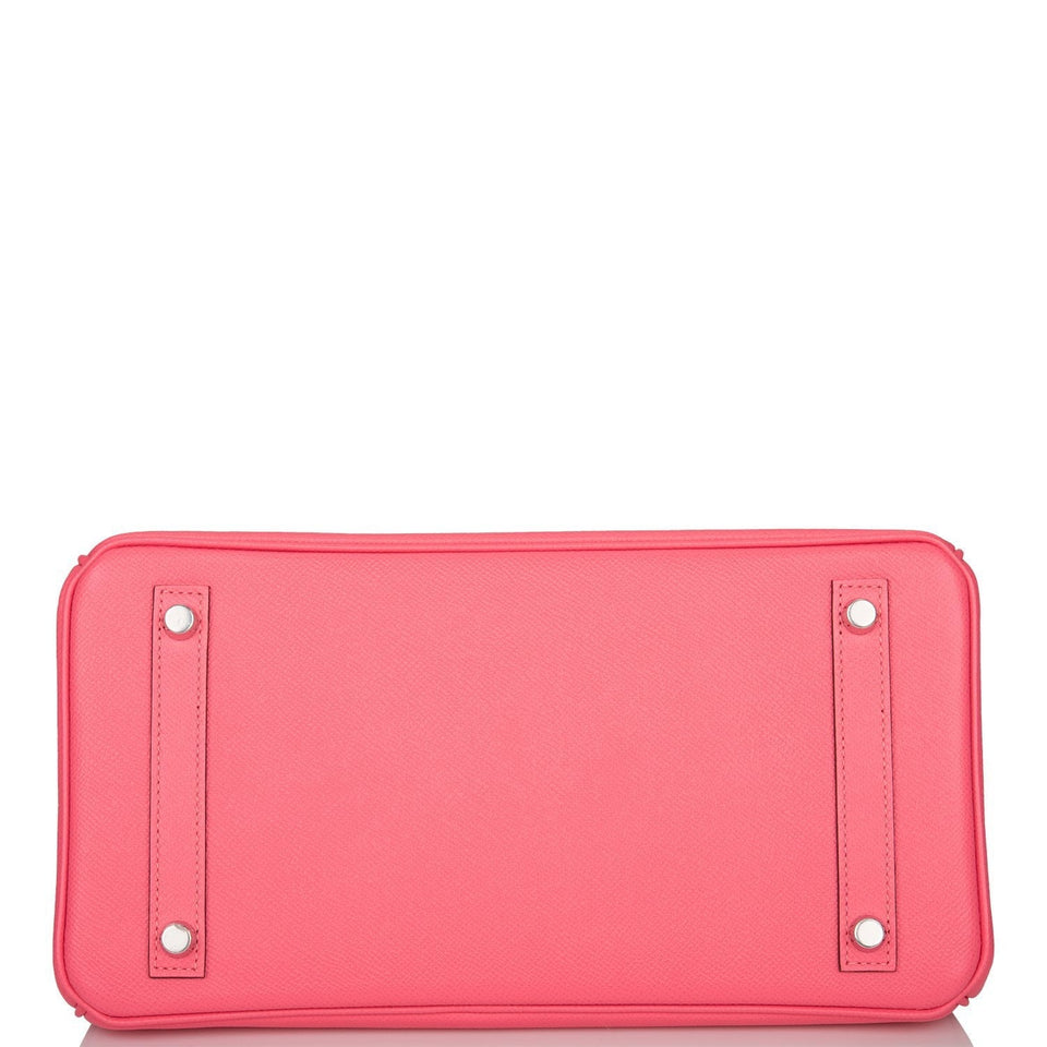 Hermes Birkin 30 Rose Azalee Epsom Palladium Hardware