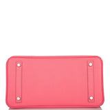 Hermes Birkin 30 Rose Azalee Epsom Palladium Hardware