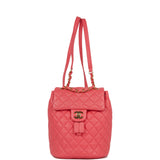 Chanel Mini Urban Spirit Backpack Rose Lambskin Gold Hardware