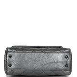 Chanel Small Coco Handle Flap Bag So Black Calfskin Black Hardware