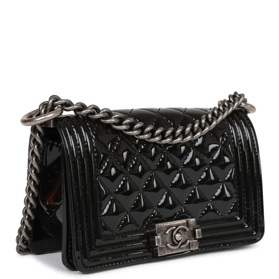 Chanel Success Story Black Lambskin Trunk Set of 4 Mini Bags