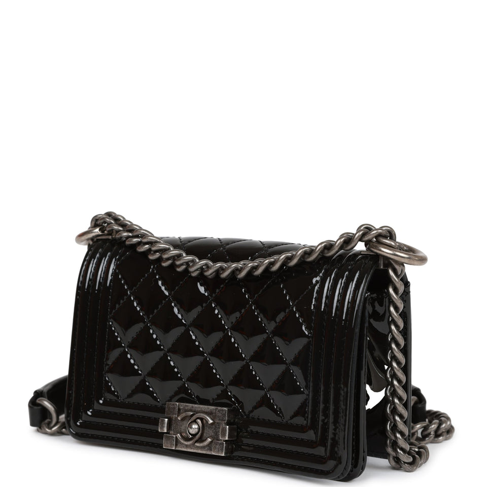 Chanel Success Story Black Lambskin Trunk Set of 4 Mini Bags