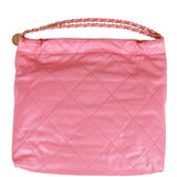 Chanel Small 22 Bag Pink Calfskin Gold Hardware