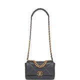 Chanel Medium 19 Flap Bag Grey Calfskin Mixed Hardware