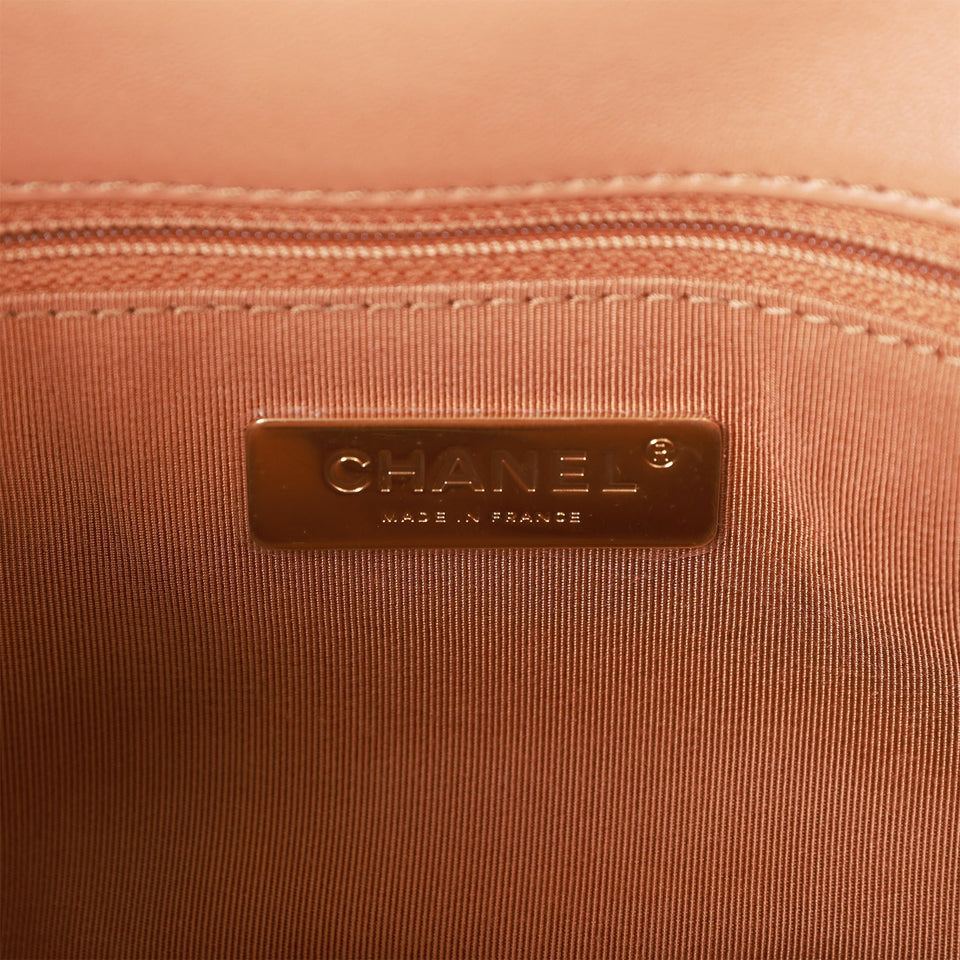 Chanel Medium 19 Flap Bag Caramel Calfskin Mixed Hardware