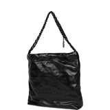Chanel Small 22 Bag SO Black Calfskin Black Hardware