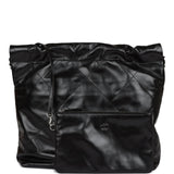 Chanel Small 22 Bag SO Black Calfskin Black Hardware