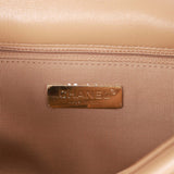 Chanel Medium 19 Flap Bag Beige Calfskin Mixed Hardware